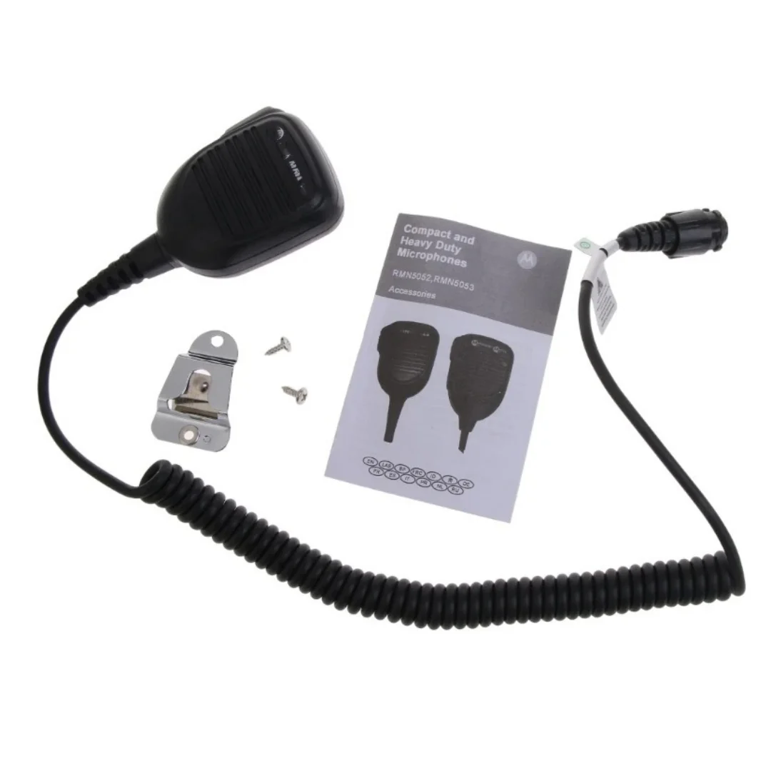 New Walkie-Talkie Speaker-Mic Shoulder-Mic Microphone with Rainforced Cable RMN5052A fitting for DGM4100 DGM6100 DM3400