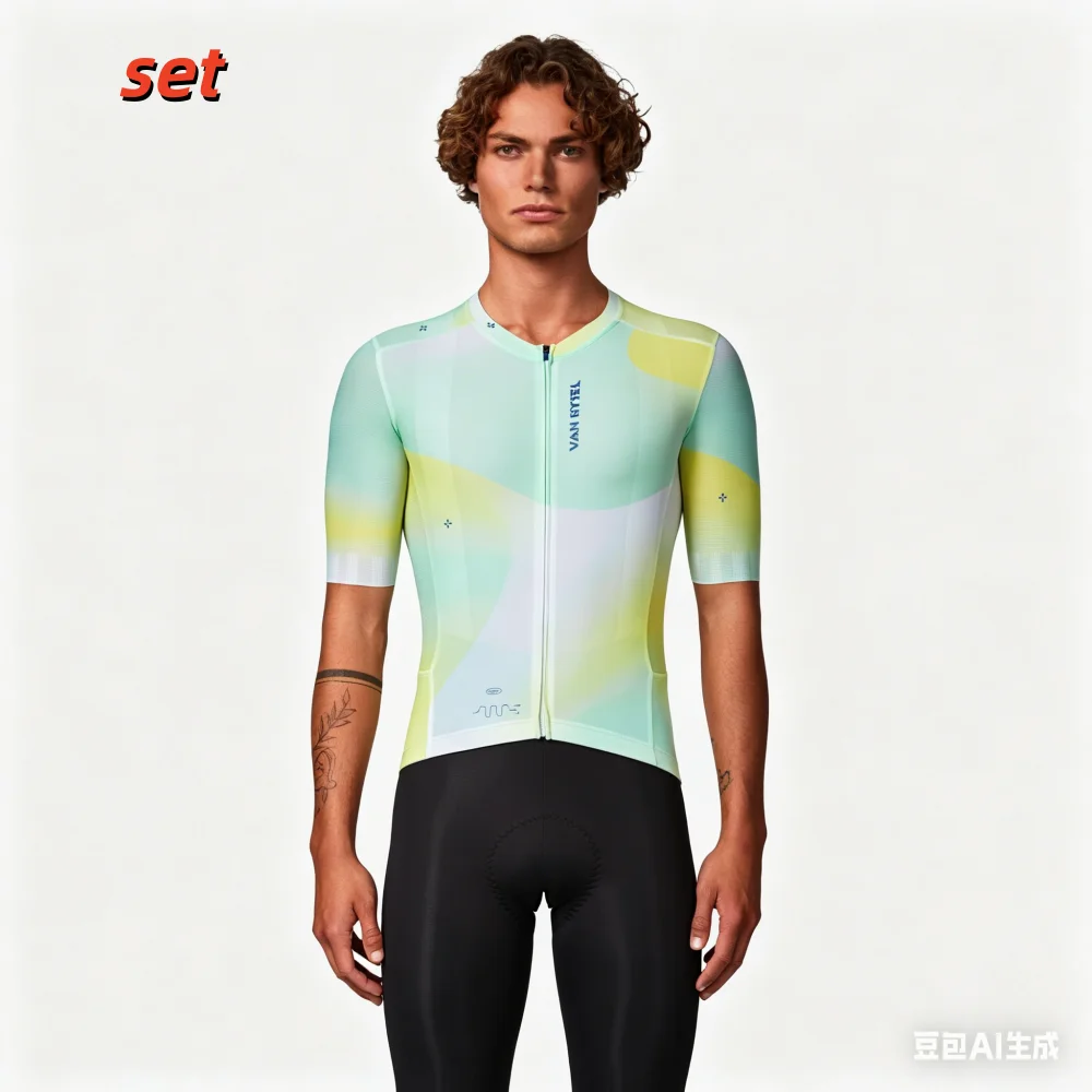 

Комплект велосипедной одежды для шоссейных велосипедов, летний быстросохнущий костюм для велоспорта с короткими рукавами, дышащая одежда для езды на велосипеде, велосипедная рубашка, мужская одежда для MTB