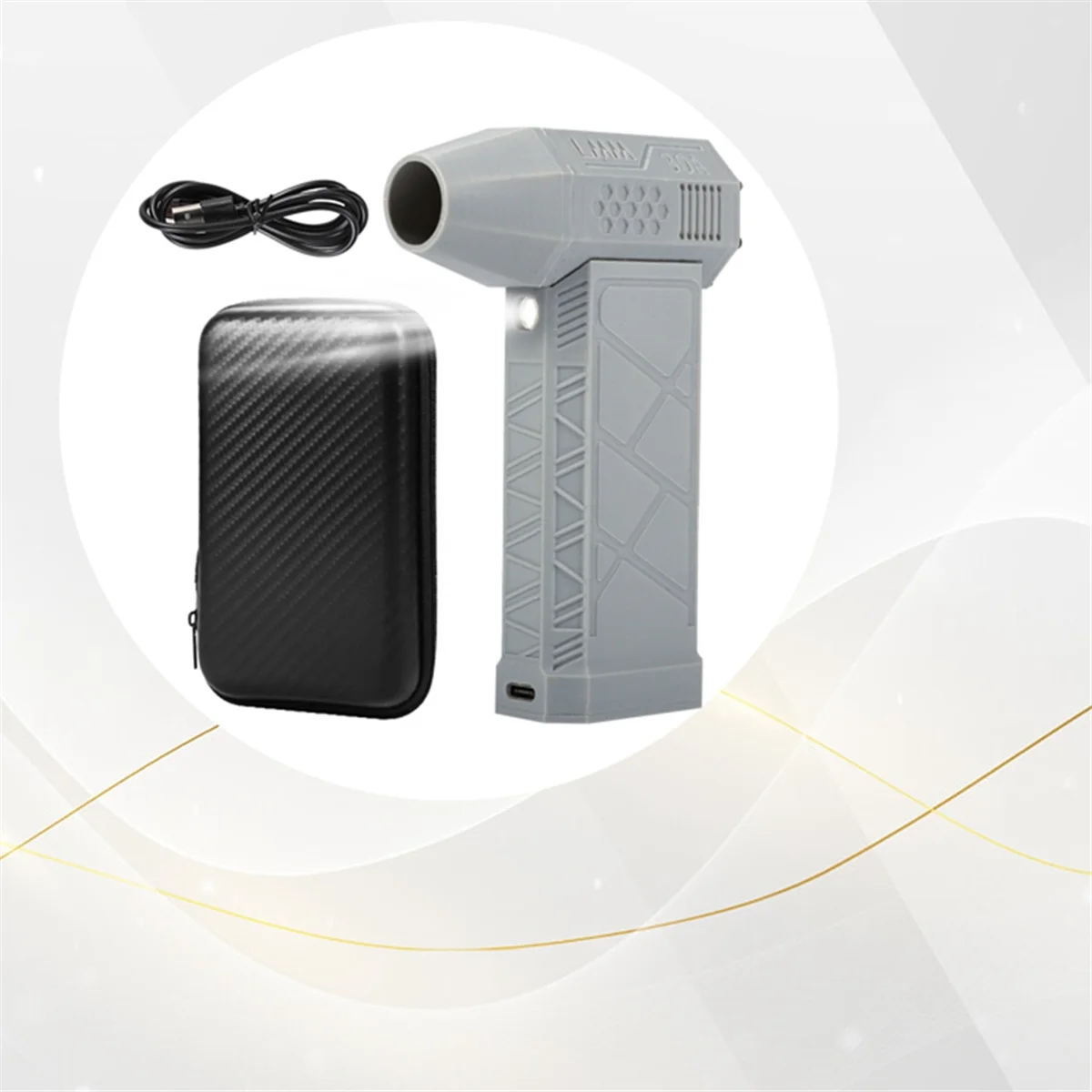 A03R Turbo Jet Fan 130000RPM Electric Air Duster Air Blower 52M/S Car Computer Cleaning Tool with LED Light