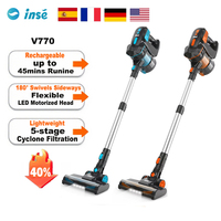 INSE Cordless Vacuum Cleaner 20KPa 6-in-1 Handheld Stick Vacuum Up to 45min Runtime Vacuum Cleaners for Home Bed Carpet Pet Hair