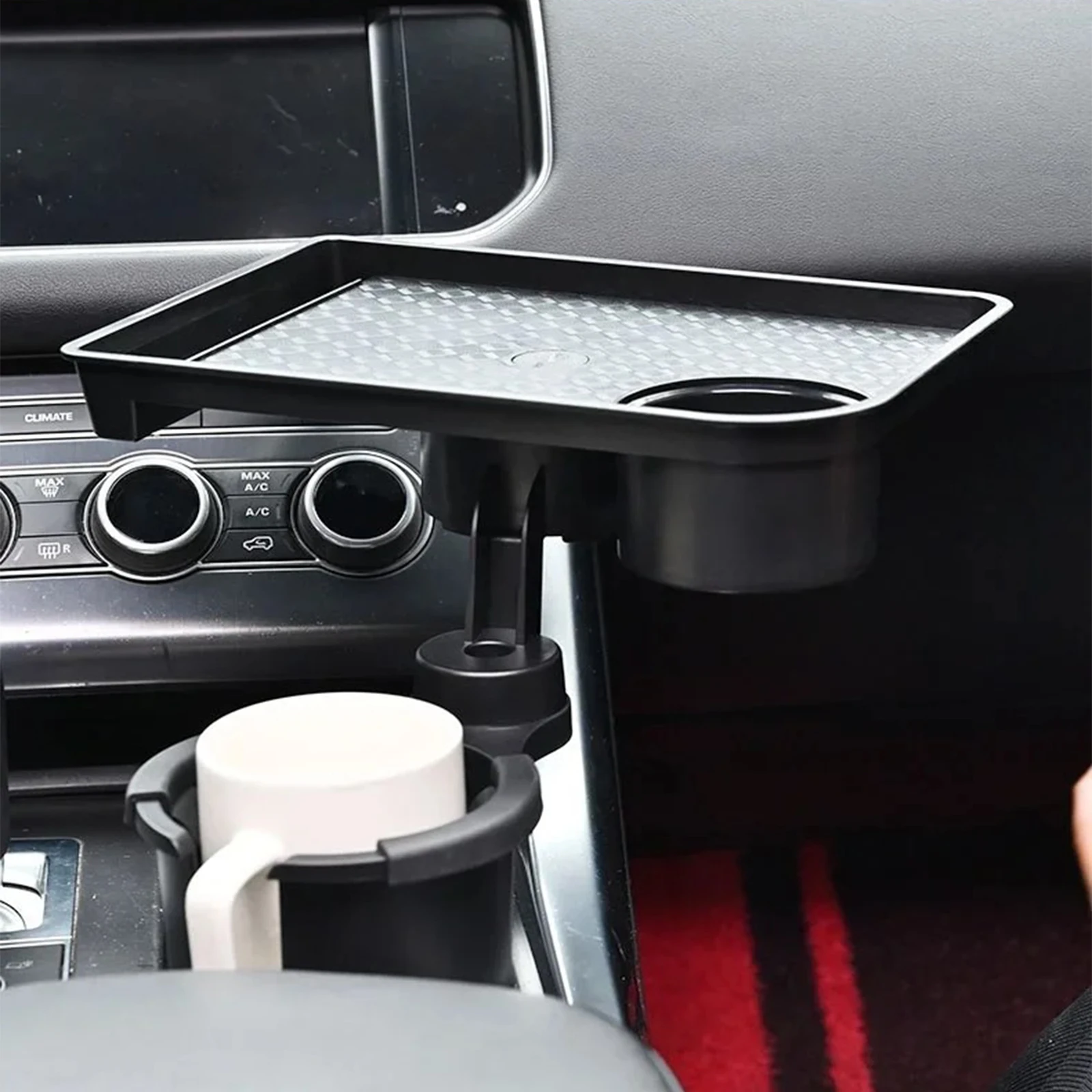 

Универсальный автомобильный подстаканник, автоматический интерьерный органайзер, регулируемая подставка для напитков со столом для еды, регулируемый на 360 градусов поднос