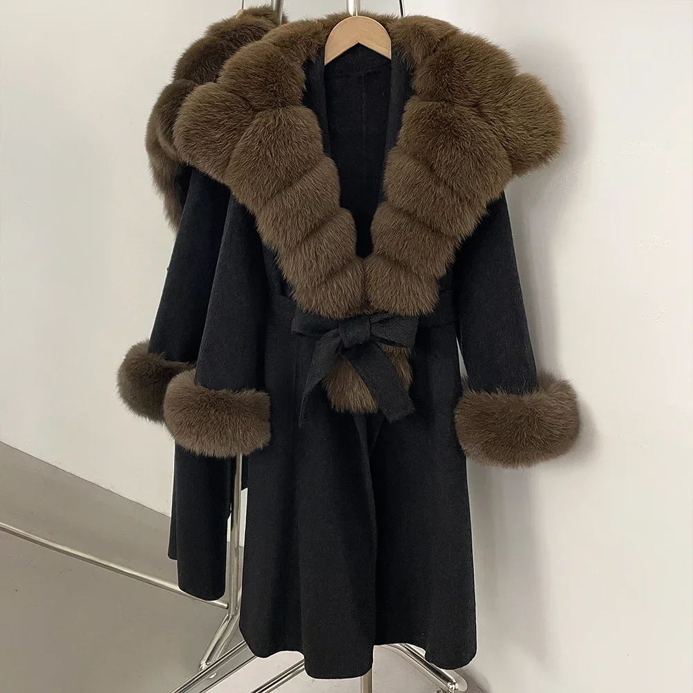 سترة أنيقة مع فرو للنساء، قمصان بأكمام طويلة للنساء، مراجعات كورية، العديد من ملابس الفتيات، معطف دافئ، ملابس خارجية شتوية للنساء #4