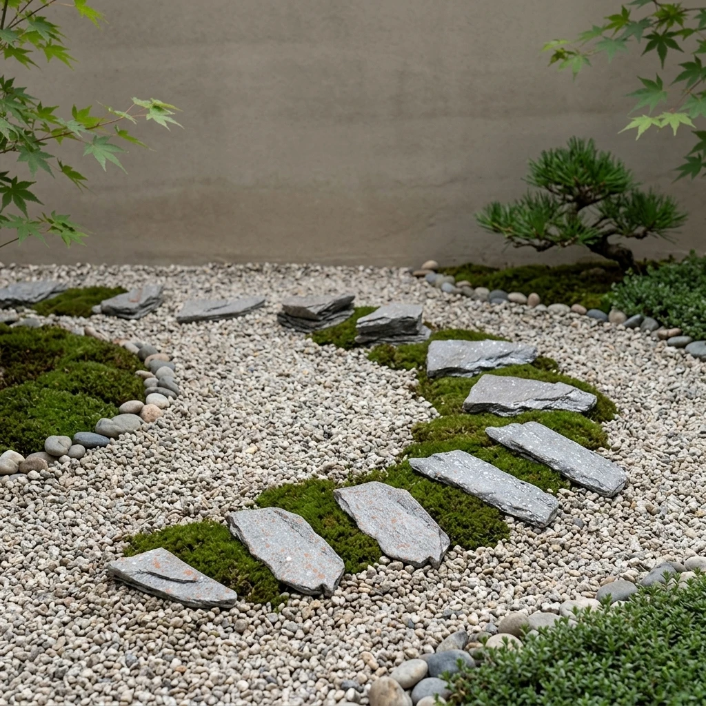 10 Stück unregelmäßige Steppsteine für Gartenwege, Miniatur-Landschaftsgestaltung, dekorative Steine für den Außenbereich – Detail 5