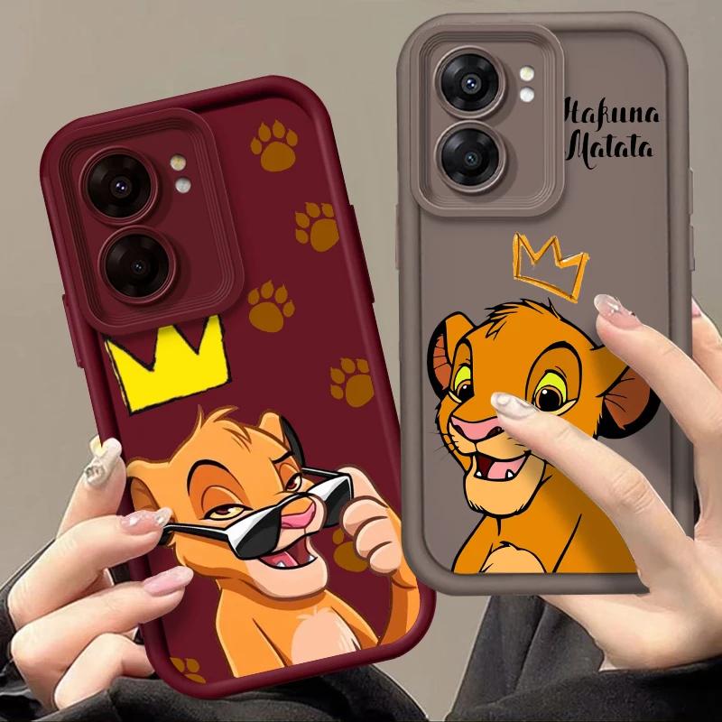 

Disney Lion King Cute Eye Ladder For OPPO Find X5 X3 A58 A57 A55 A53 A54 A92 A74 A78 A98 A16 A94 A76 A72 5G TPU Phone Case