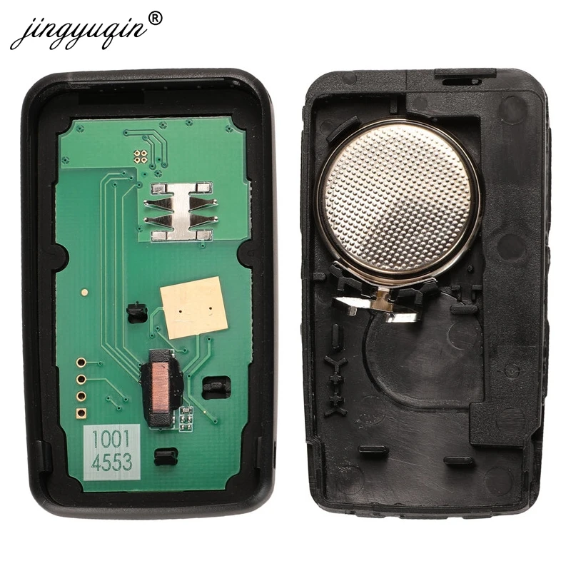 jingyuqin 5 Button Remote Key Smart Car Key Fob 434Mhz ID46 Chip for Volvo XC60 S60 S60L V40 V60 S80 XC70 KYDZ Replacement