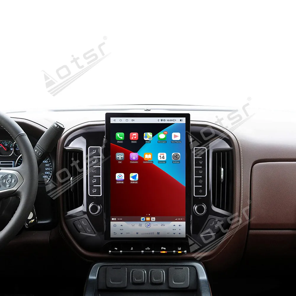 14,4 "Android para Chevrolet GMC Silverado 2013 2014 2015 2016 2017 2018 2019 Radio de coche estéreo pantalla Qualcomm navegación GPS DSP