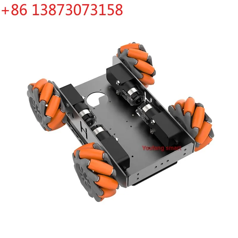 4WD Regular/Mecanum Wheel Chassis with TT Motor Aluminum Alloy Frame Smart Car for Arduino Robot DIY Kit for Raspberry Pi Robot