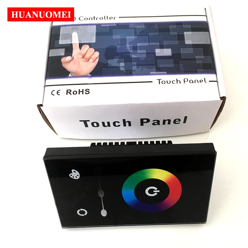 TM08U Touch Panel Low Voltage Full Color Controller RGB Dimmer American Standard DC12V-24V Ouput 4A*3Channels 12V 144W 24V 288W