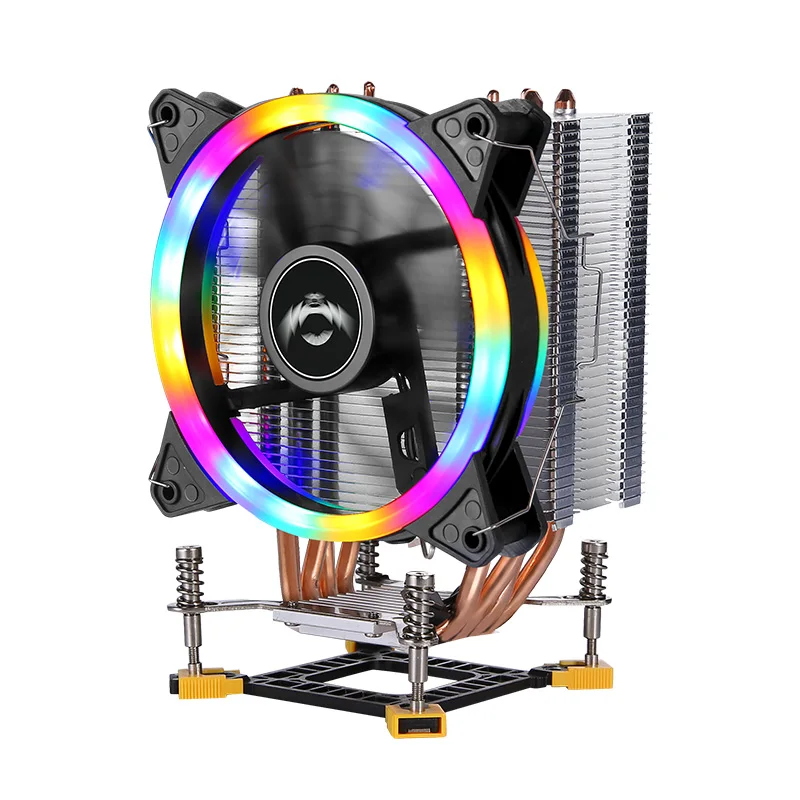 CPU Cooling 120mm Fan Efficient Cooler 4 Heat Pipe Suitable For Installing LGA775 115x 1200 1700 1356 1366 i3 i5 i7 Air-Cooled