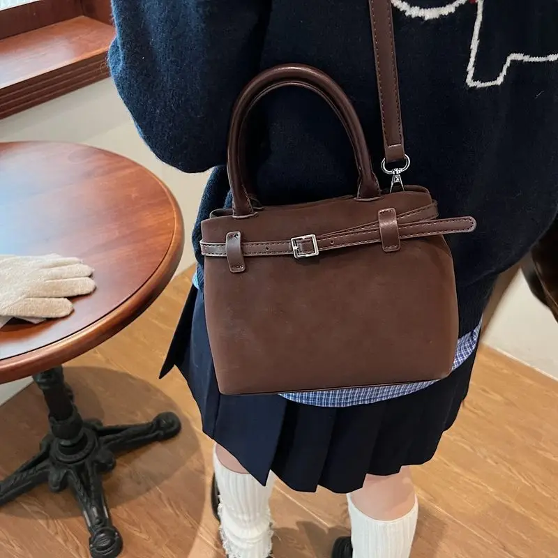 

JIAERDI Retro Solid Color Sle Handbag Women Square Large Capacity Shoulder Bag Ladies 2025 New Winter Casual Crossbody Bag Chic