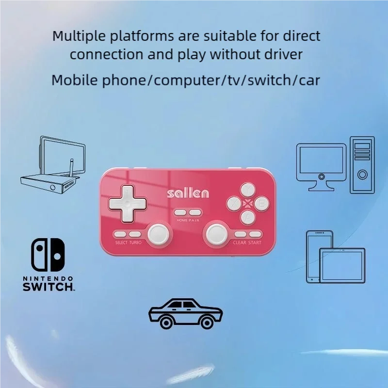 Portable Mini Wireless Bluetooth Game Handle Body Vibration The Third Mock Examination Connection Multi Platform Application