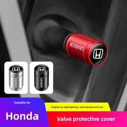 4Pcs Car Wheel Tire Valve Stem Caps Tyre Stem Covers For  Honda Mugen Power Civic Accords CRV Hrv Jazz CBR VTEC VFR Decoration