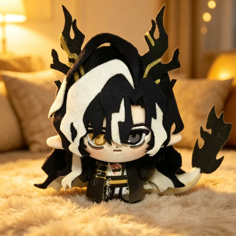 10cm-arknights-wang-anime-figures-plush-cosplay-dress-up-cotton-doll-toy-for-children-birthday-festival-gift-cute-pendant-mascot