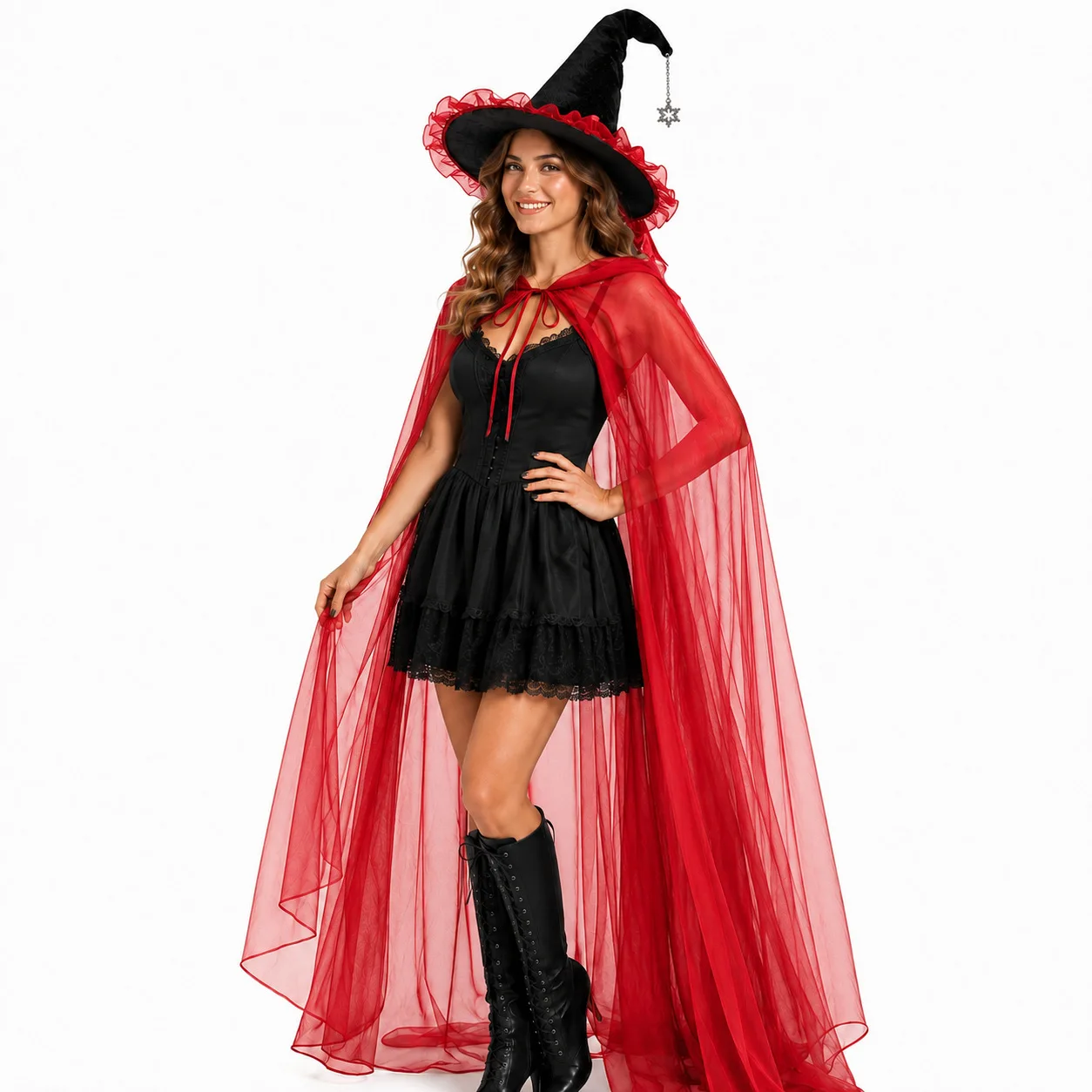 Full Length Cloak Dark Long Cape Sheer Cape Hooded Hooded Cape For Halloween Themed Events Costume Balls Cosplay Exhibitions