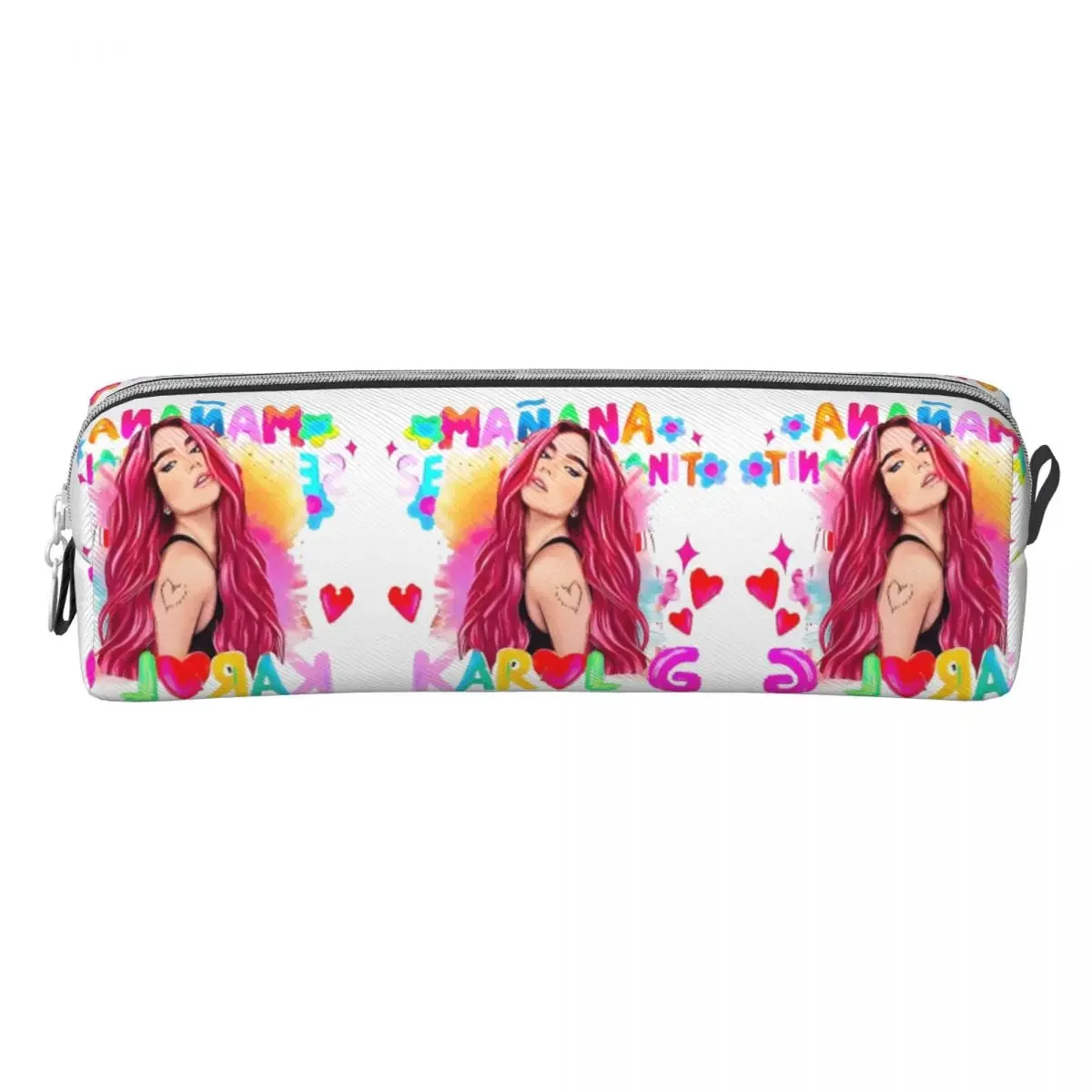 Karol G B-Bichota Pencil Case Music Singer Back To School  Cases Zipper Girl Boy Cool Large  Pouch  Stationery