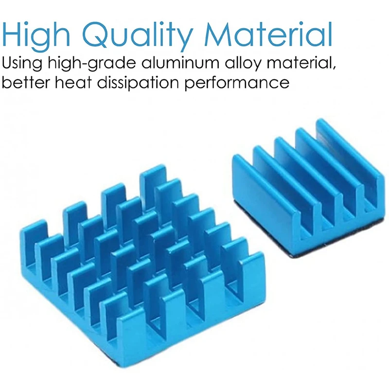 N35R_DU 30 Buah Set Radiator Pendingin Aluminium Tembaga untuk Raspberry Pi 2B/ 3B/4B