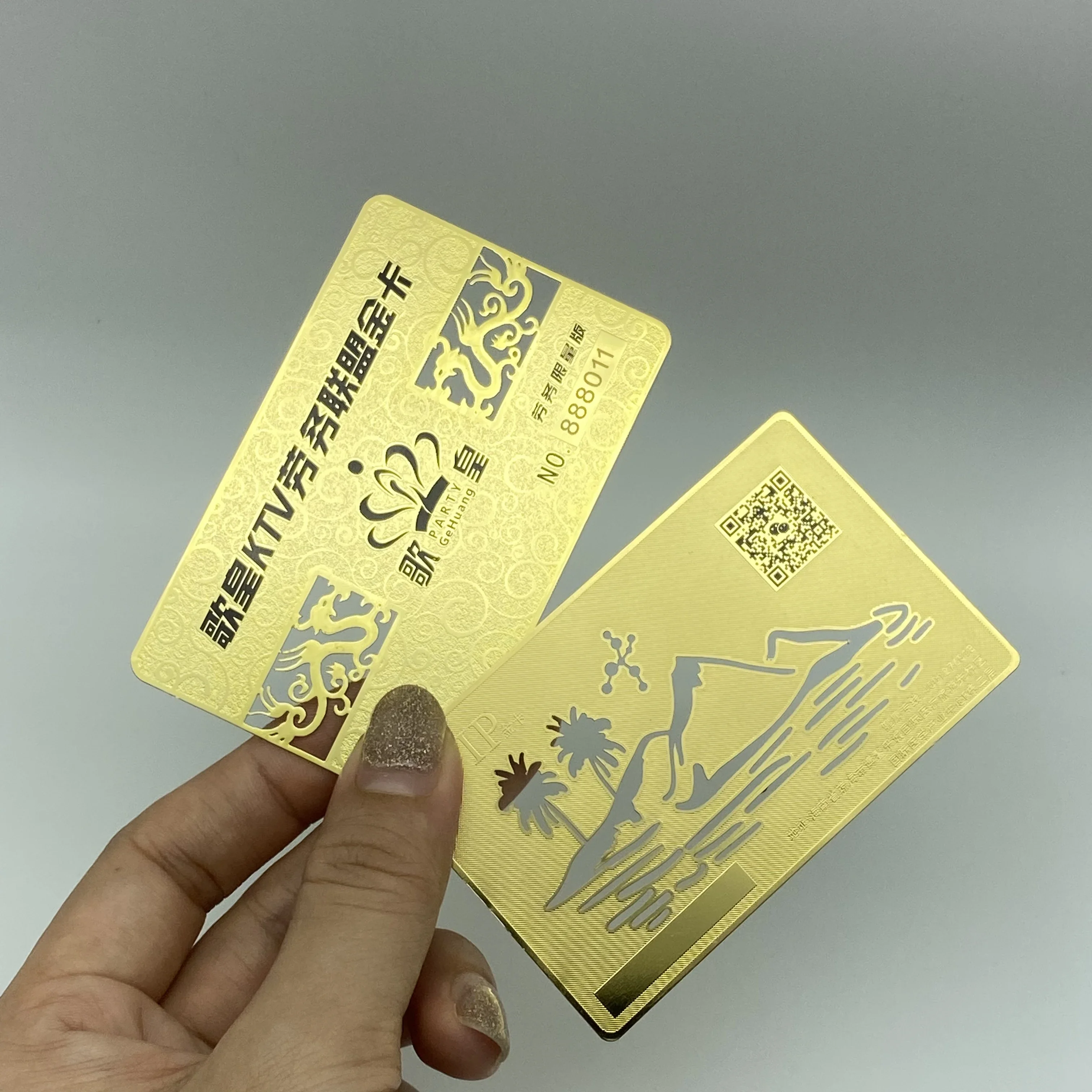 

Лучшая цена, гравировка металлической застежки для визитных карточек, УФ-принт