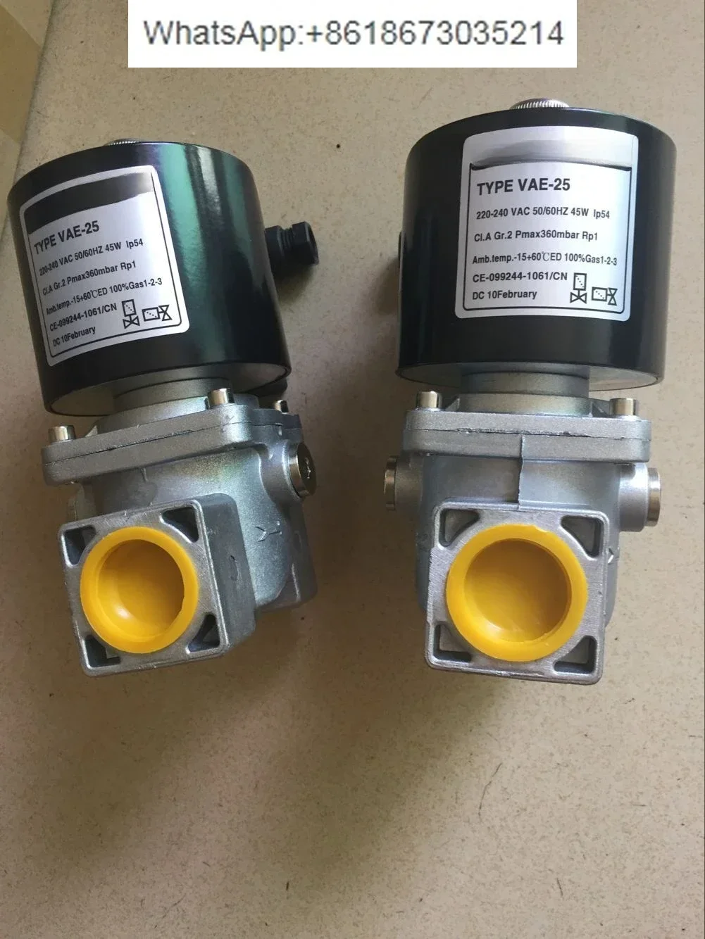 

Natural gas solenoid valve VAE-15 DN15, VAE-20 DN20, VAE-25 DN25