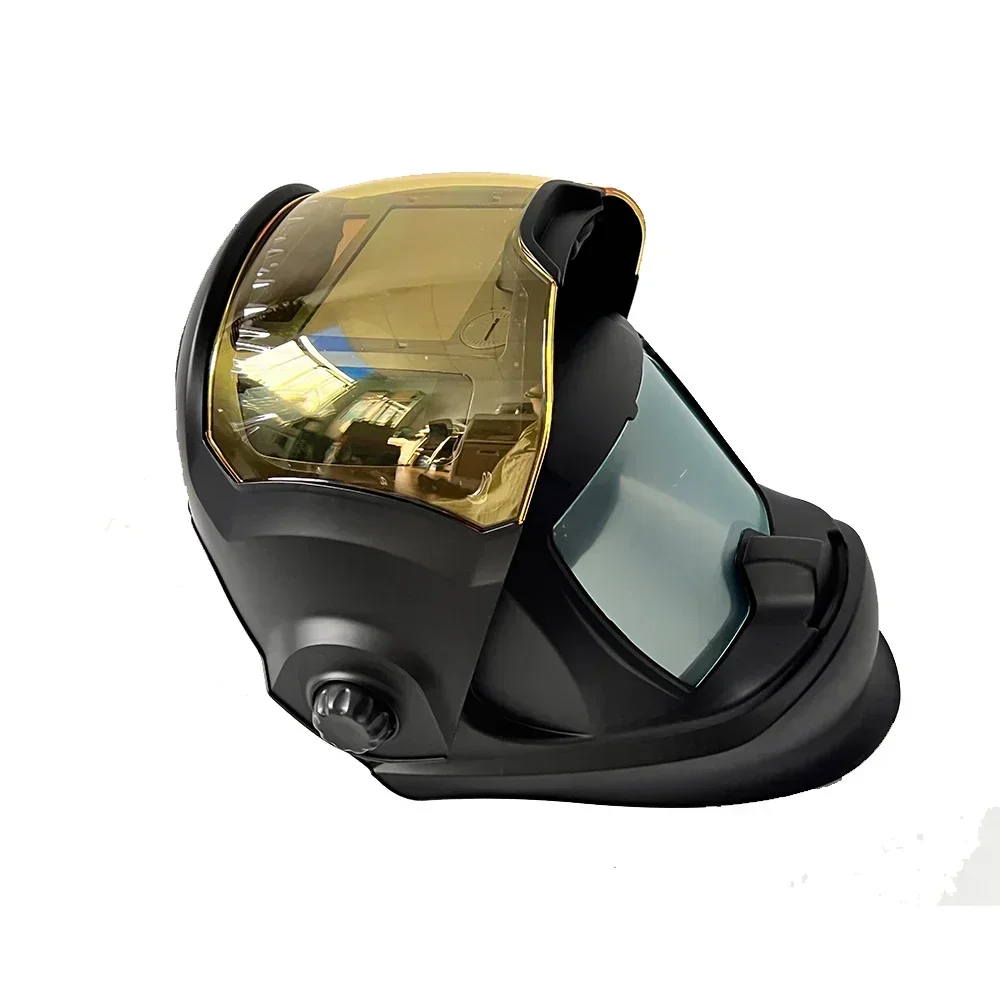 Big discount large view 112*75 mm 4 sensor nylon material CE EN379 flip up true color welding helmets