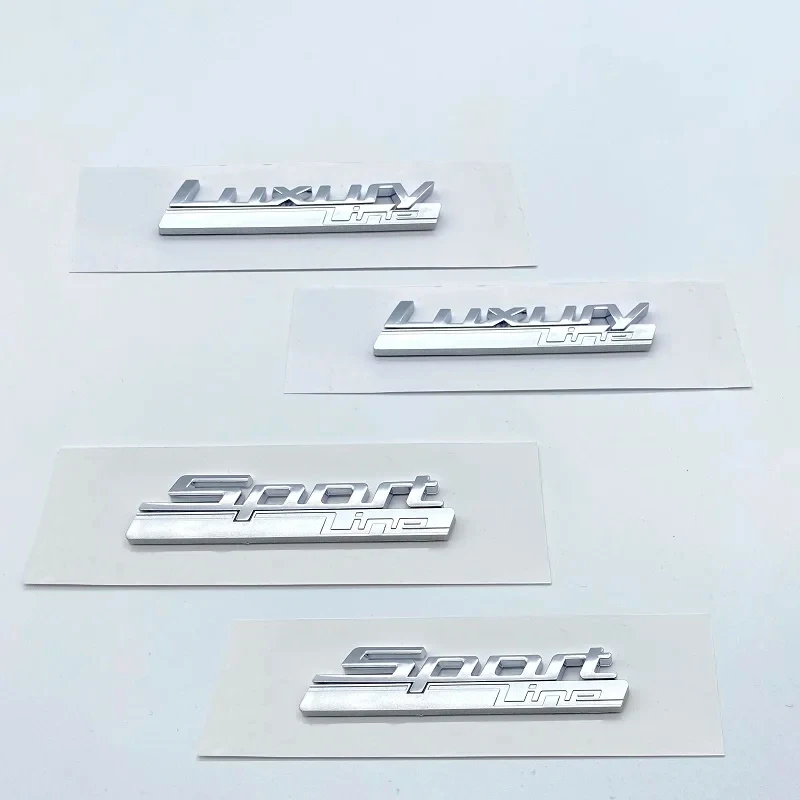 New Luxury Line Sport Line Fender Emblem for BMW 730 740 750 750Li Side Logo Car Styling Refitting Upgrade Sticker Chrome& Matte