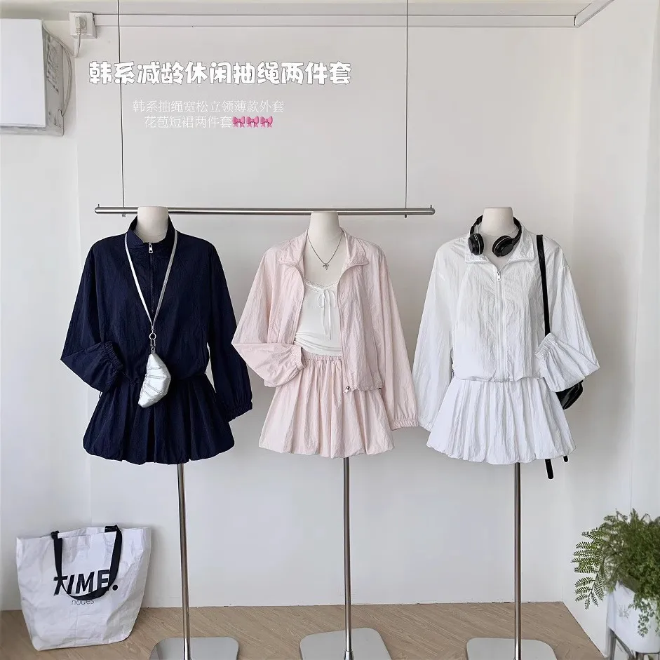

2025 Summer Pure Desire Fashion Set Women's Design Irregular Short sleeved Top+A-line Skirt Pants Two piece Set