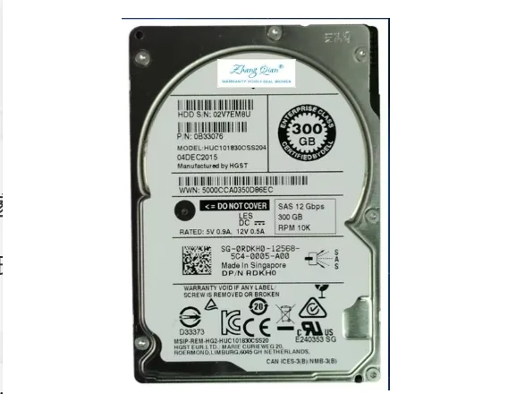 For RDKH0 0RDKH0 HUC101830CSS204 300G 10K 2.5 SAS 12GB