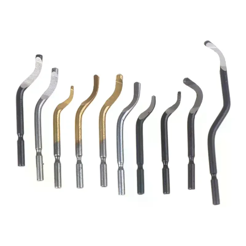 

10 шт. высокоскоростные поворотные лезвия для системы удаления заусенцев BS1010 BS1012 BS1018 BK3010 BS3010 инструмент для очистки внутренней резьбы на 360 градусов