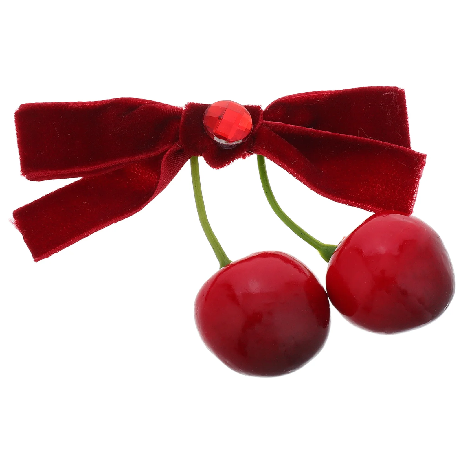 

Cherry Bow Hair Clip Large Red Bow Cute Alligator Clip Soft Comfortable Ribbon Hair Accessories for Women Teens