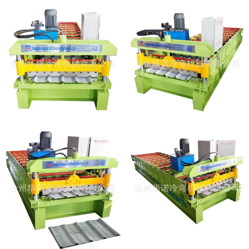 Deposit-Automatic color steel 840 tile pressing machine Single layer tile machine Plate pressing machine equipment Color
