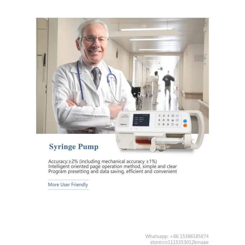 Vequyn JYTOP Single-Channel Laboratory syringe infusion Pump, Plastic Housing, Electric Power Source, Medical Grade
