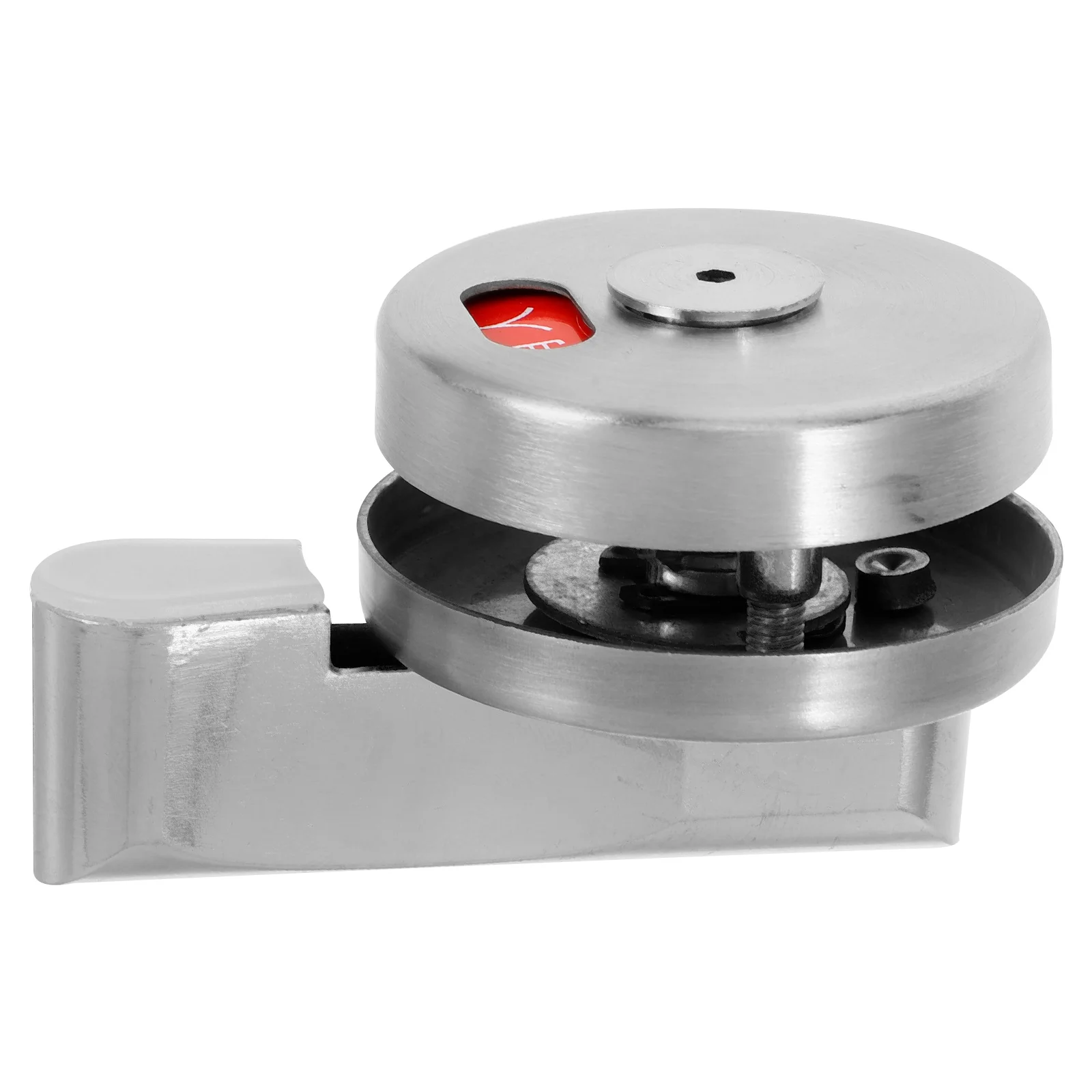 

1Set Stainless Steel Privacy Indicator Door Lock Bathroom Partition Public Restroom Toilet Vacant Occupied Slide