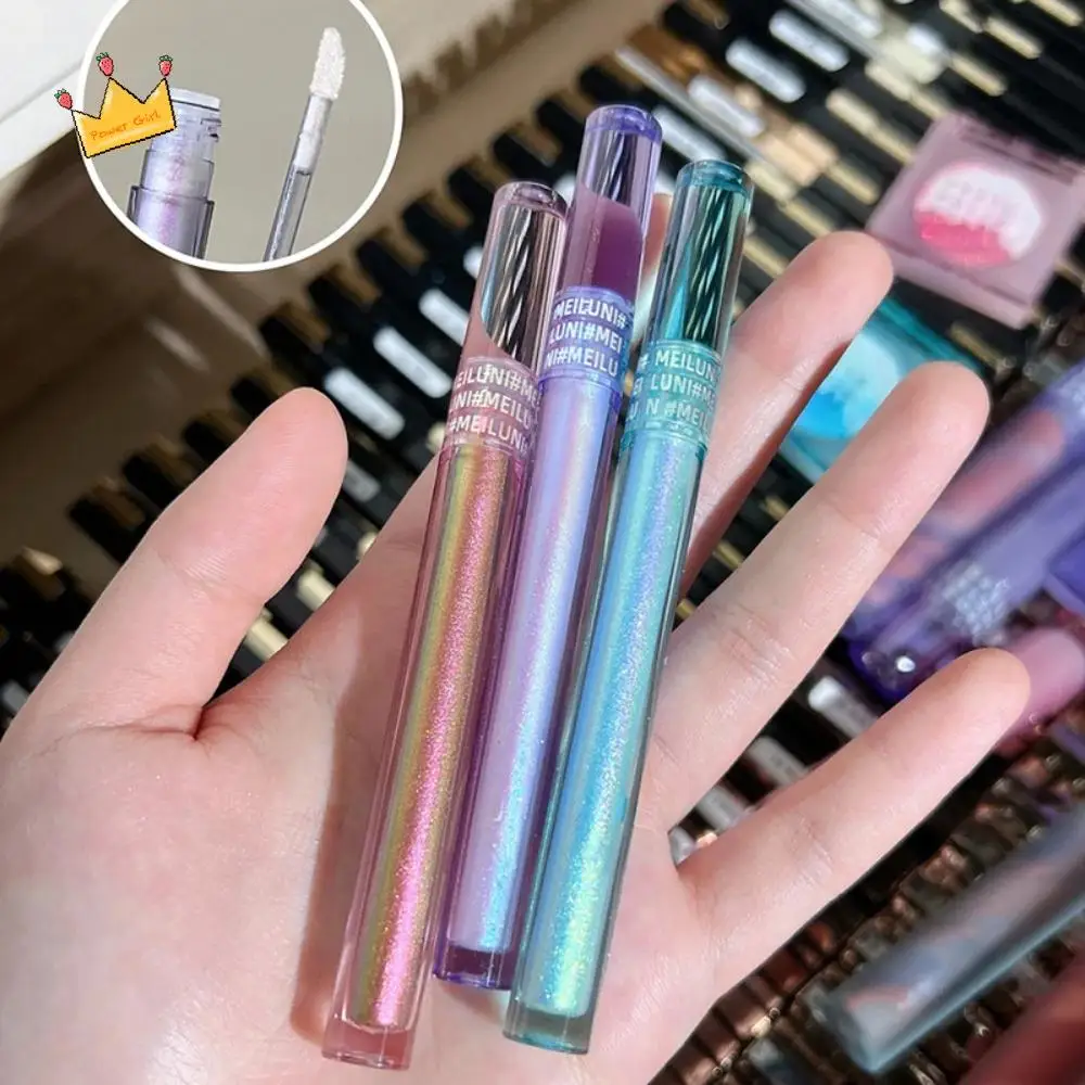 Quick-dry Liquid Eye Shadow Waterproof Shine Glitter Color Shift Eyeshadow Long Lasting Tricolor