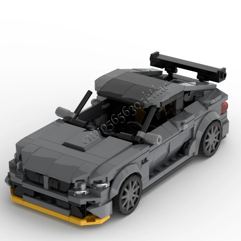 436 pçs tecnologia moc corrida cinza supercar modelo blocos de construção velocidade veículo tijolos brinquedos crianças adulto aniversário presentes natal