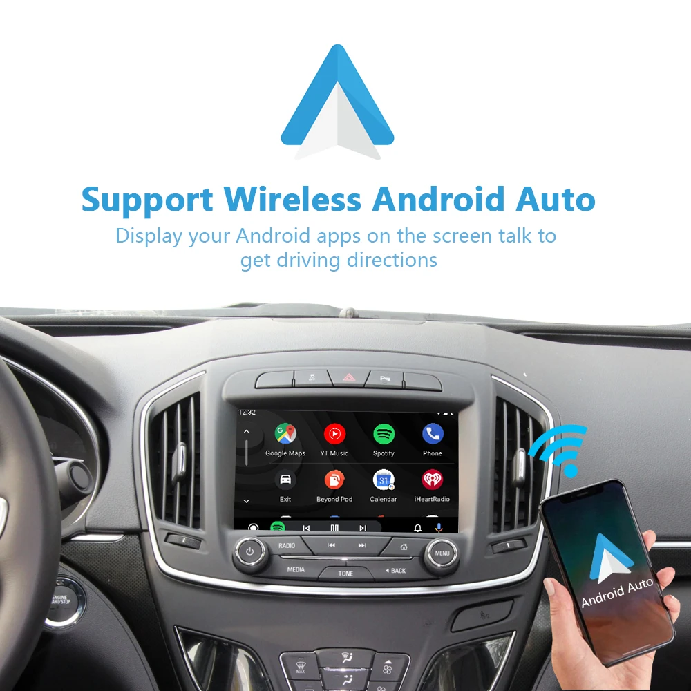 Buick Apple CarPlay voor Regal Lacorsse Verano Envison Malibu XL Equinox Draadloze Android Auto Voeg achteruitrijcamera toe