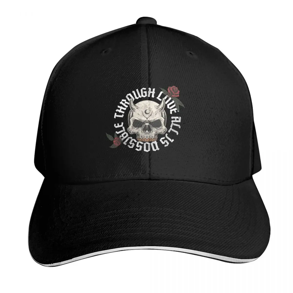 Through love, all is possible - Pack of Devils Baseball Cap Men Women Casual Summer Sport Sun Cap