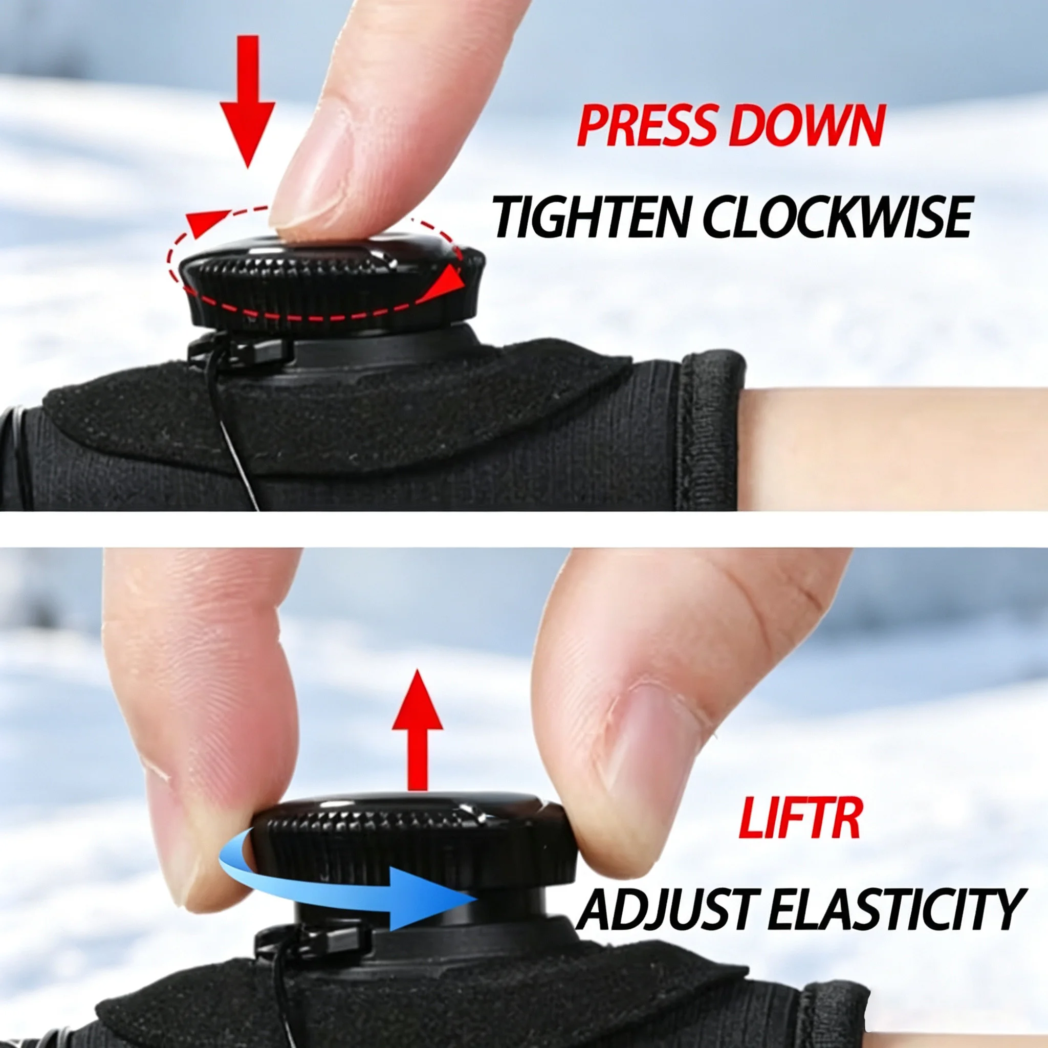 SSUNTAK Men Winter Adjustable  - огляд і ціна Touch Screen Gloves