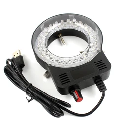 USB LED Ring Light Illuminator Lamp Industry Monocular Binocular Trinocular Stereo Video Microscope Lens Camera Magnifier