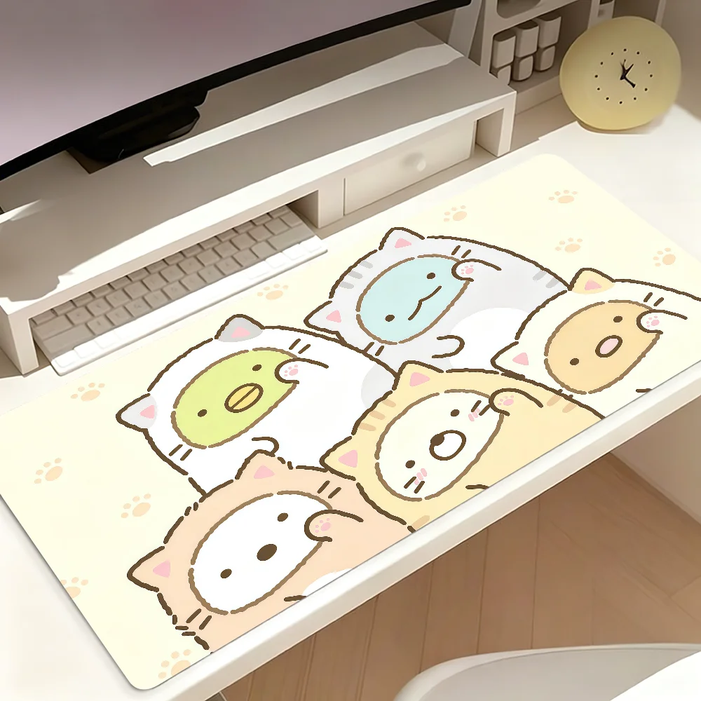 Cartoon S-Sumikko Gurashi Mouse Pad Large Non-slip Lockedge Desktop Computer Desk Mat Keyboard MousePad Office Gamer Student