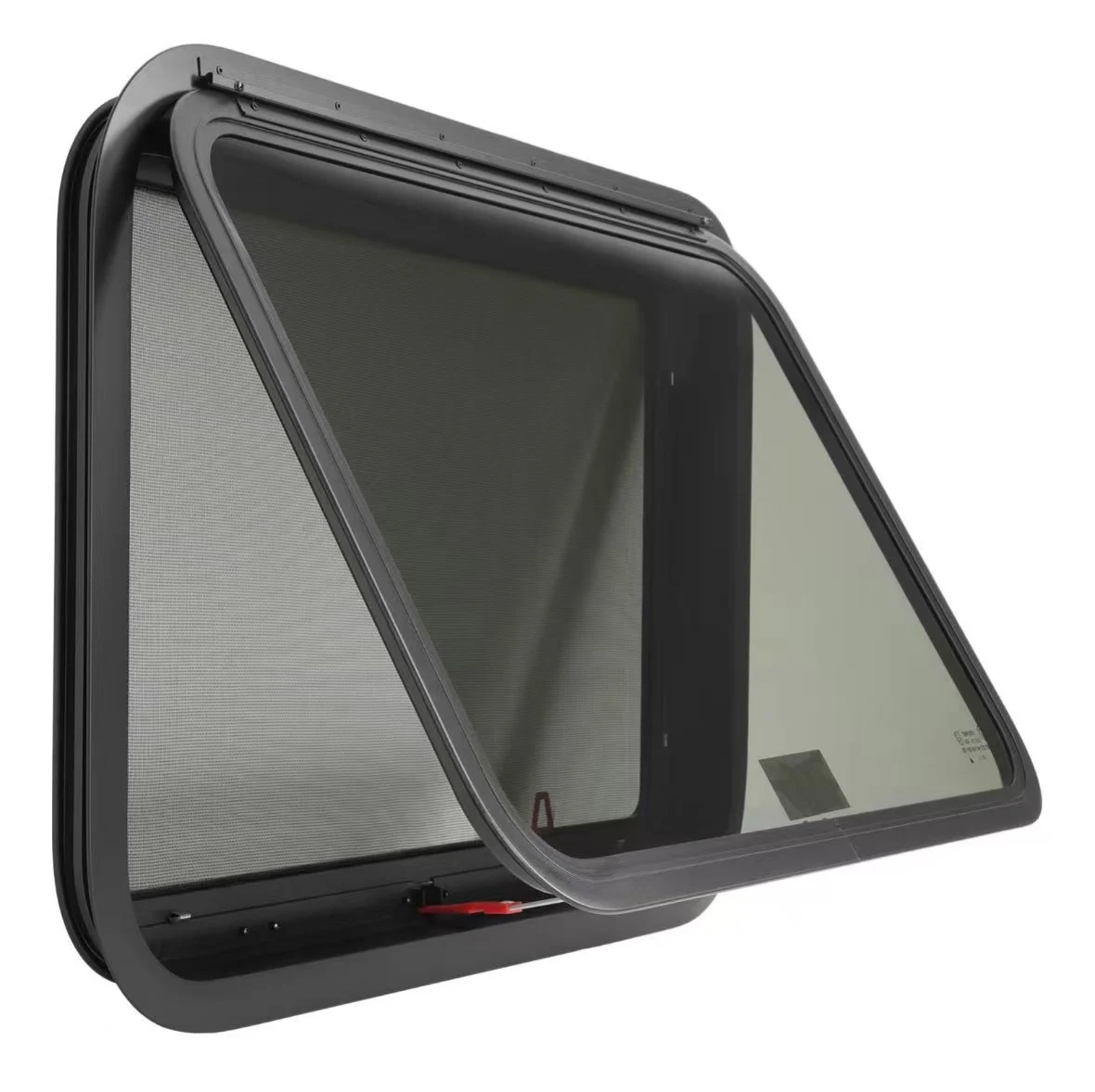 22''*15'' DOT Approved Sound Insulation Push Pull Window Tempered Glass with Detachable Fly Screen for Motorhome Camper Van