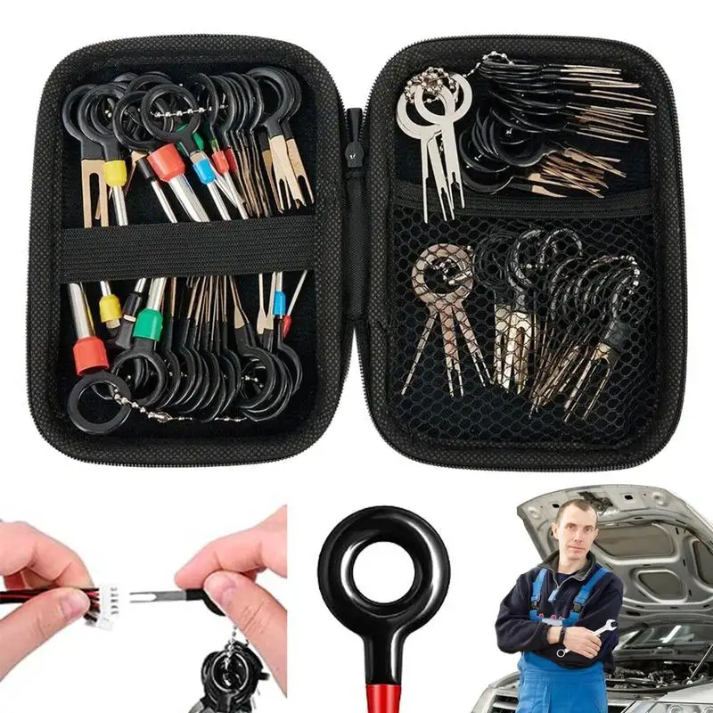 Pin Removal Tool Complete Universal Depinning Tool Kit 78pcs Pin Extractor Universal Auto Pin Extractor Terminal Release Tool