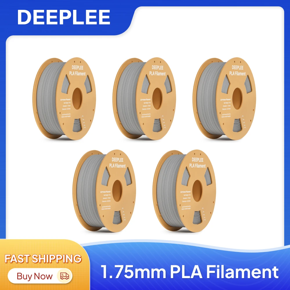 

ELEGOO 5/10 кг PLA-нить для 3D-принтеров 1,75 мм Пластиковая точность размеров 3D-печати +/- 0,02 мм Подходит для большинства 3D-принтеров FDM