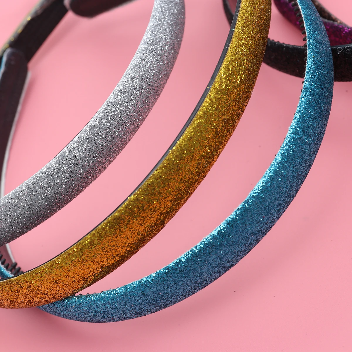 

10pcs Glitter Hair Hoop Women Girls Shiny Headb Headdress C y Color Keep Hairstyle Everyday Prom Accessories