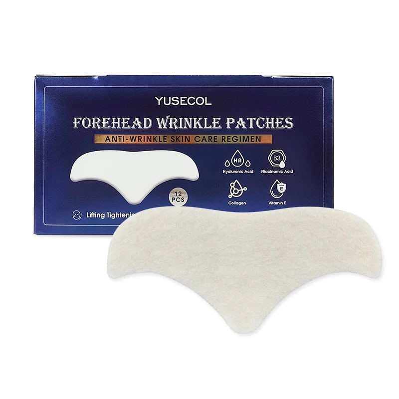 12pcs Forehead Wrinkle Patches for Overnight Use with Collagen Anti-Wrinkle Beauty Treatment for Smoothing Forehead Lines