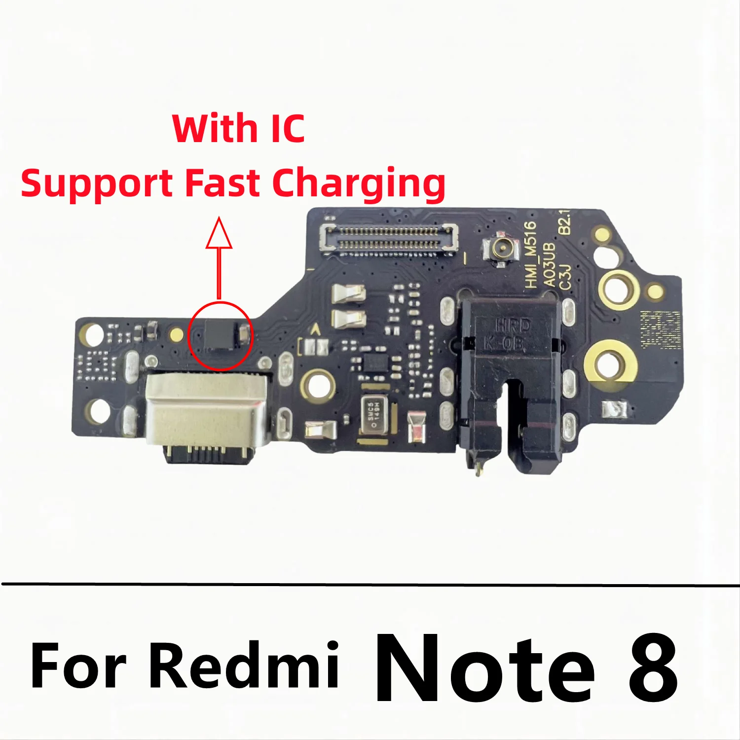 10 Pcs/Lot USB Charger Dock Flex Cable Connector Board Charging Port Replacement Parts For Xiaomi Redmi Note 8