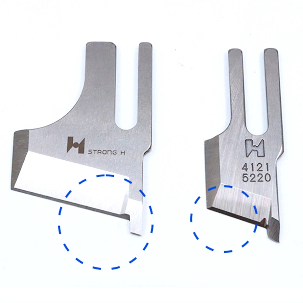 Lockstitcher จักรเย็บผ้ามีด STRONG H ยี่ห้อ B4121-522-000W คงที่มีด B4121-052-AOO มีดตัดสําหรับ JUKI DLM-5200N