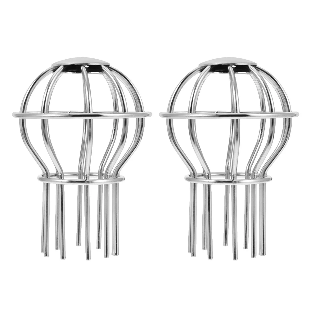 2Pcs Roof Filter Strainers Stainless Steel Durable Anti-Block Covers Drainage Gutter Guards Leaves Debris Protection
