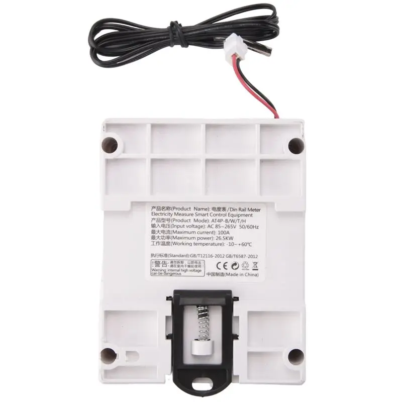 A23F-1 Pcs AT4PTW WIFI Tuya Din Rail Digital Thermostat Incubator With Timer Switch AC220V 100A For Heating