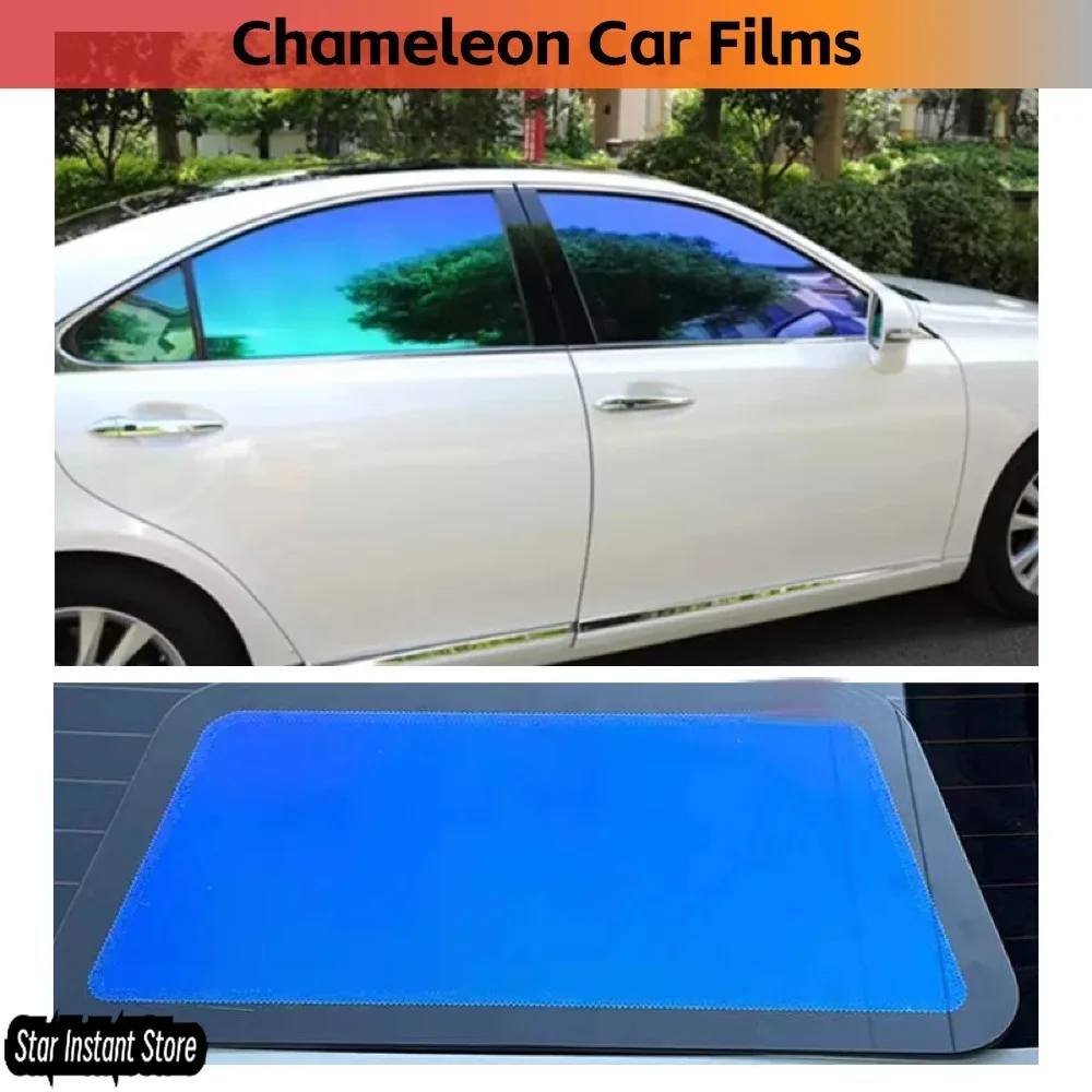 

Heat Rejection 99% Purple Chameleon Tint Color Change Windscreen Chameleon Car Window Tint Film VLT20% Blue Car Film 1.52*30M
