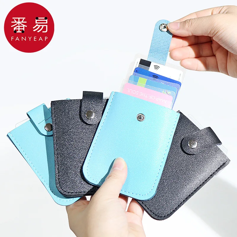 Card bag A1-pull-out multi-card position card storage bag bus card protective cover large-capacity portable bag
