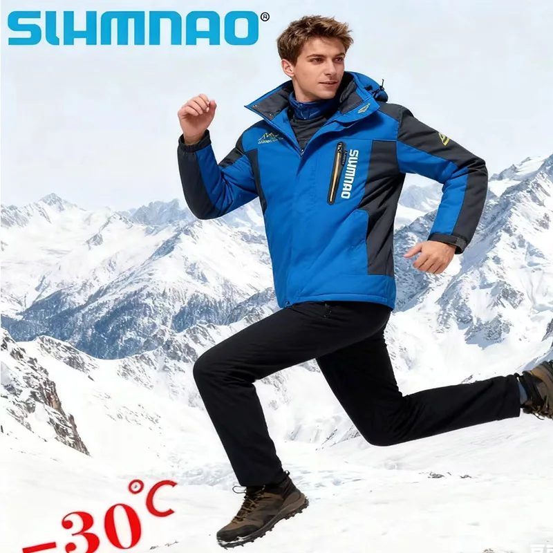 フィッシングジャケット、ウィンタースキージャケット、防風防水ウールとウールのアウトドア作業服、暖かい登山服